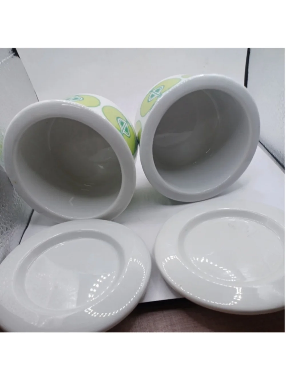 Arabia Finland Apple Jam Jars x 2